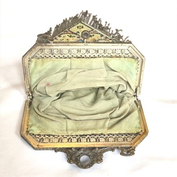 Antique Mandalian Mesh Flapper Purse - Mosaic Design - Picture 9 of 14